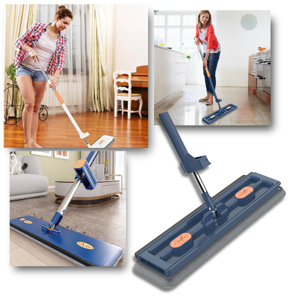 Self-wringing Flat Mop With Bucket - Ozerty