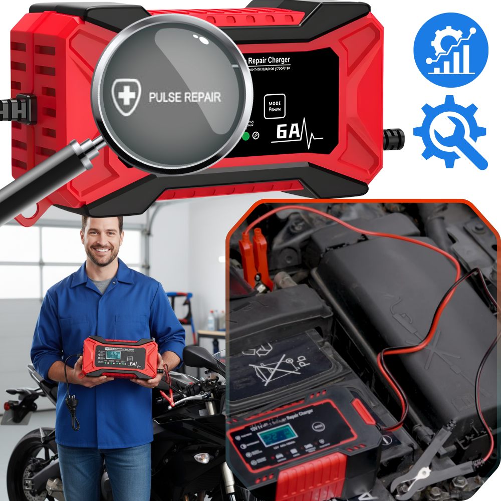 Smart 12V Battery Revive Charger - Ozerty