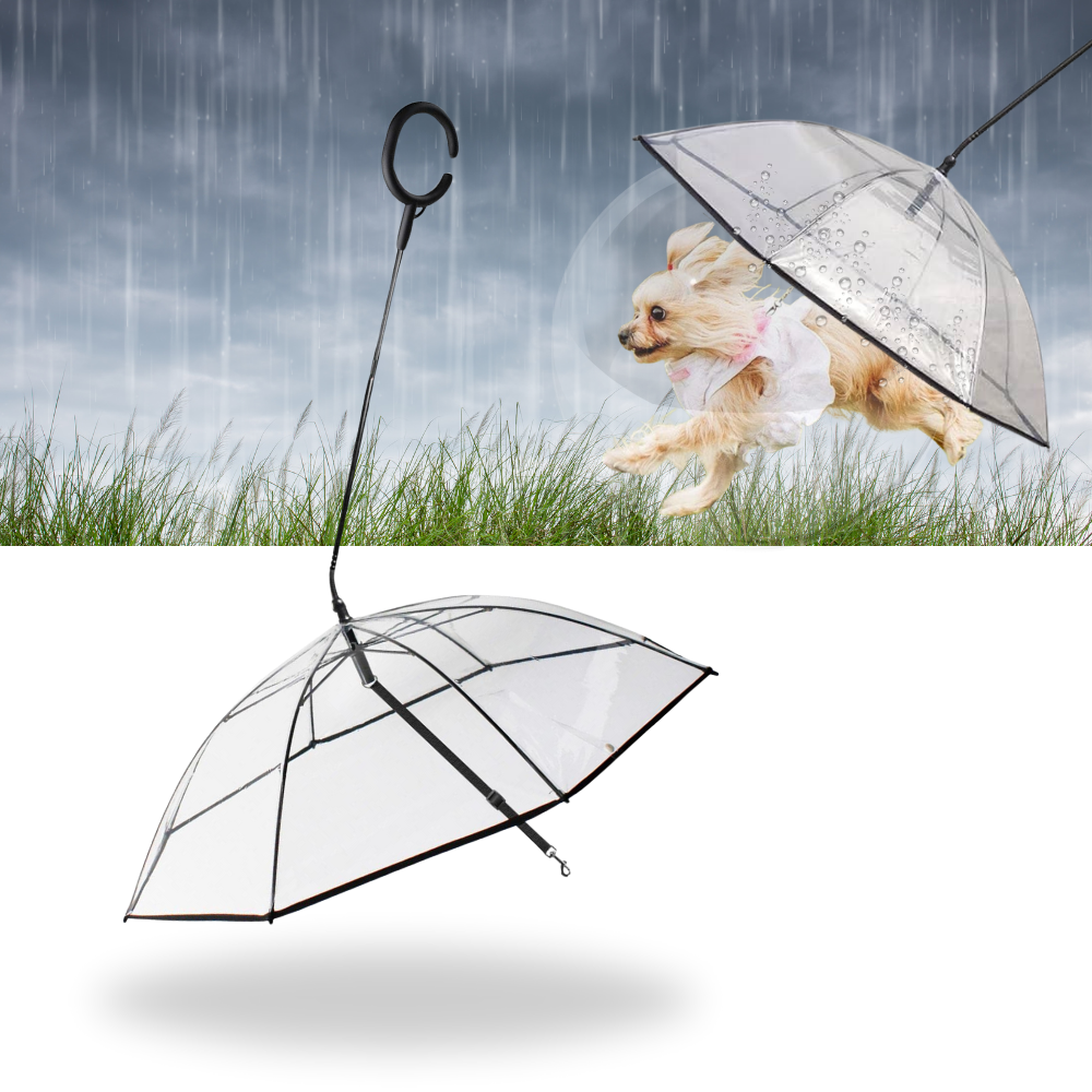 Transparent Dog Umbrella Leash - Ozerty