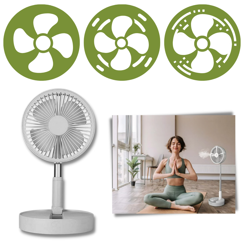 USB charging portable fan  - Ozerty