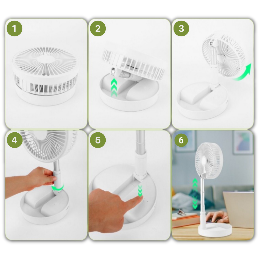 USB charging portable fan  - Ozerty