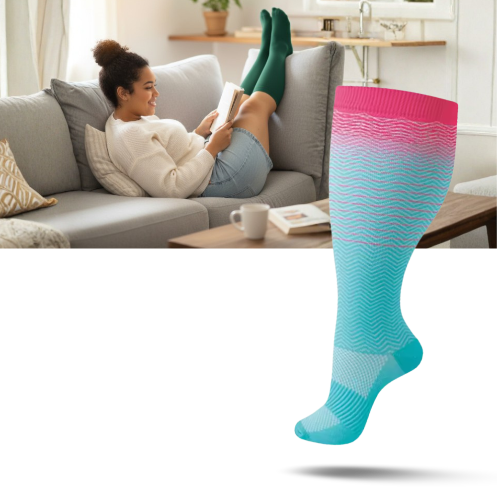 Wide Breathable Compression Sock - Ozerty
