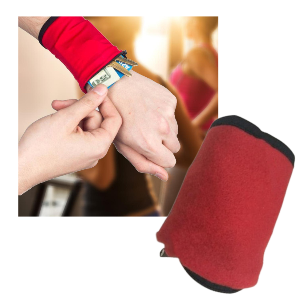 Wristband with Wallet Pocket