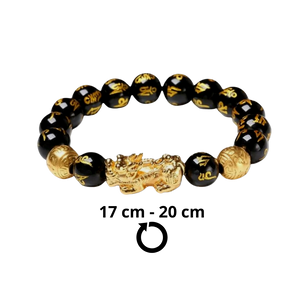 Black & Gold Obsidian Bracelet