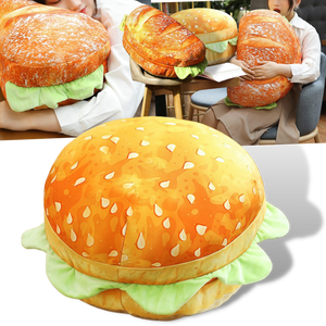 Plush Burger Cushion -