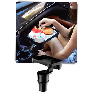 Car Cup Holder and Rotating Tray