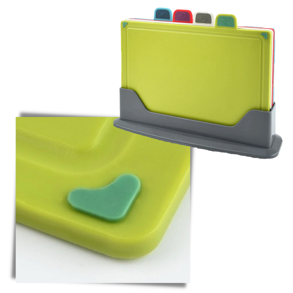 4pcs Chopping Board Set with Holder