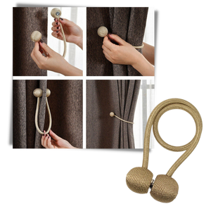 2-Pack Magnetic Curtain Buckles