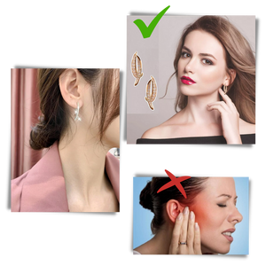 Silver/Gold Cross-Curved Earrings