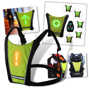 Reflective Cycling Vest With LED - Ozerty