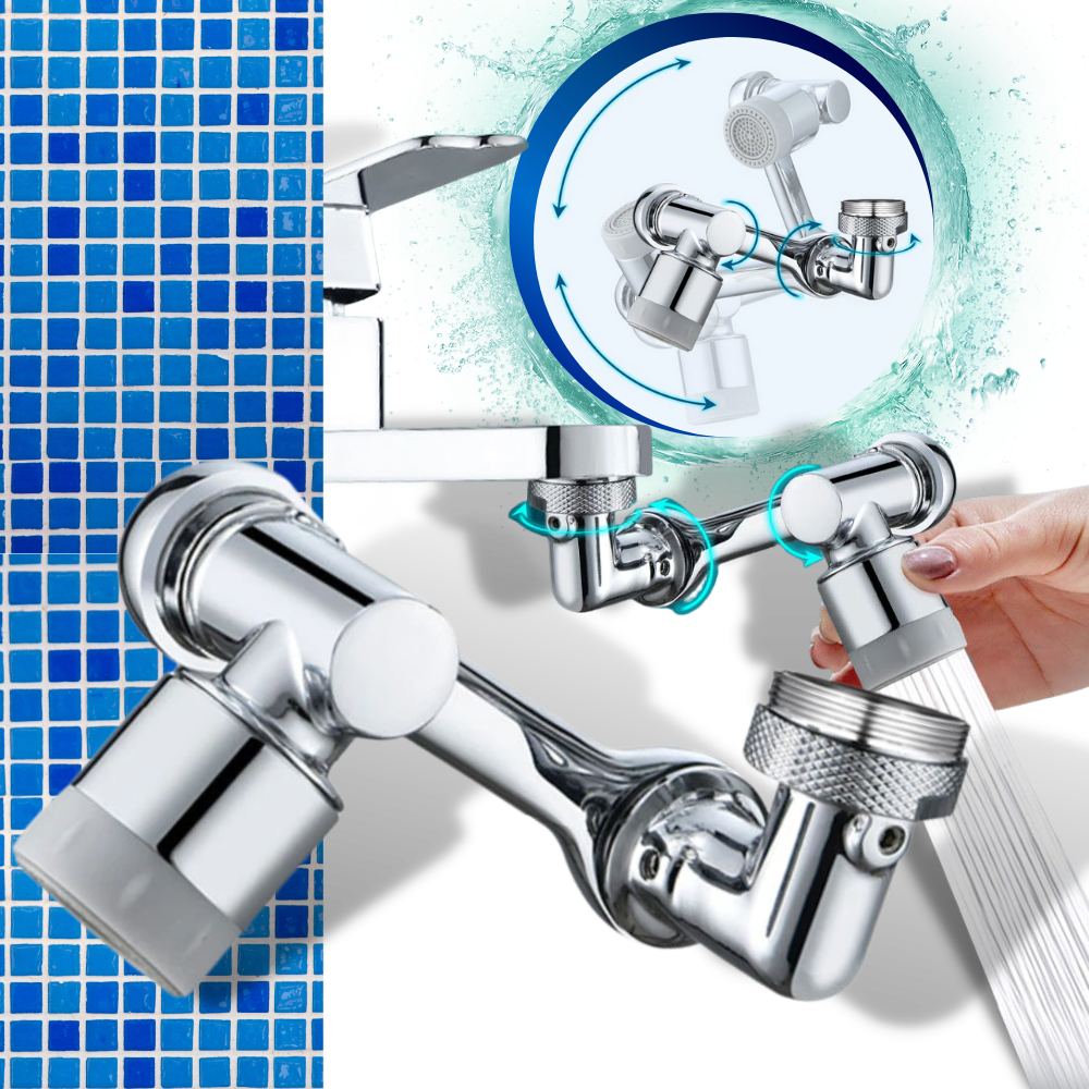 Anti-splash Rotating Water Faucet Extender -