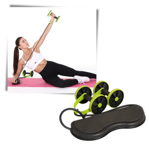 Abdominal Rollers with Resistance Bands