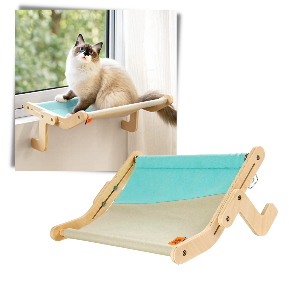 Wooden Window Perch for Cats