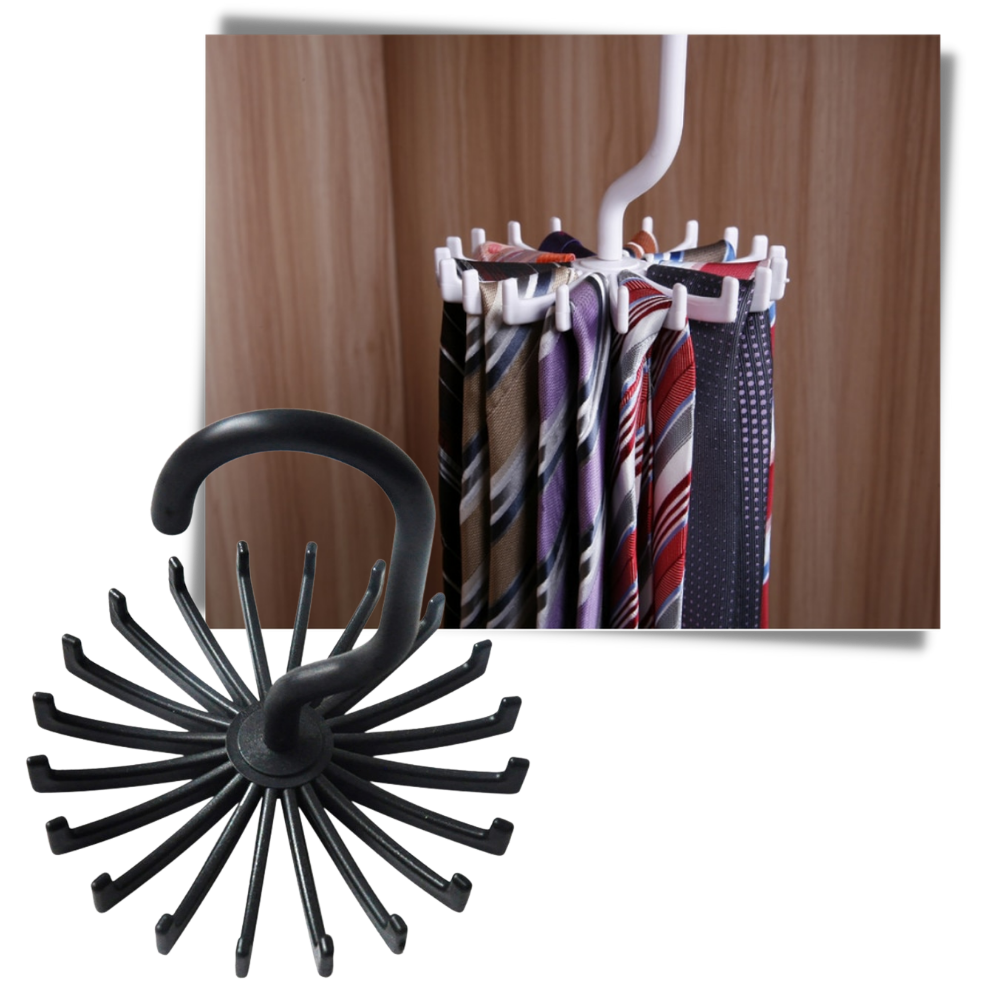 360-Degree Rotating Tie Hanger