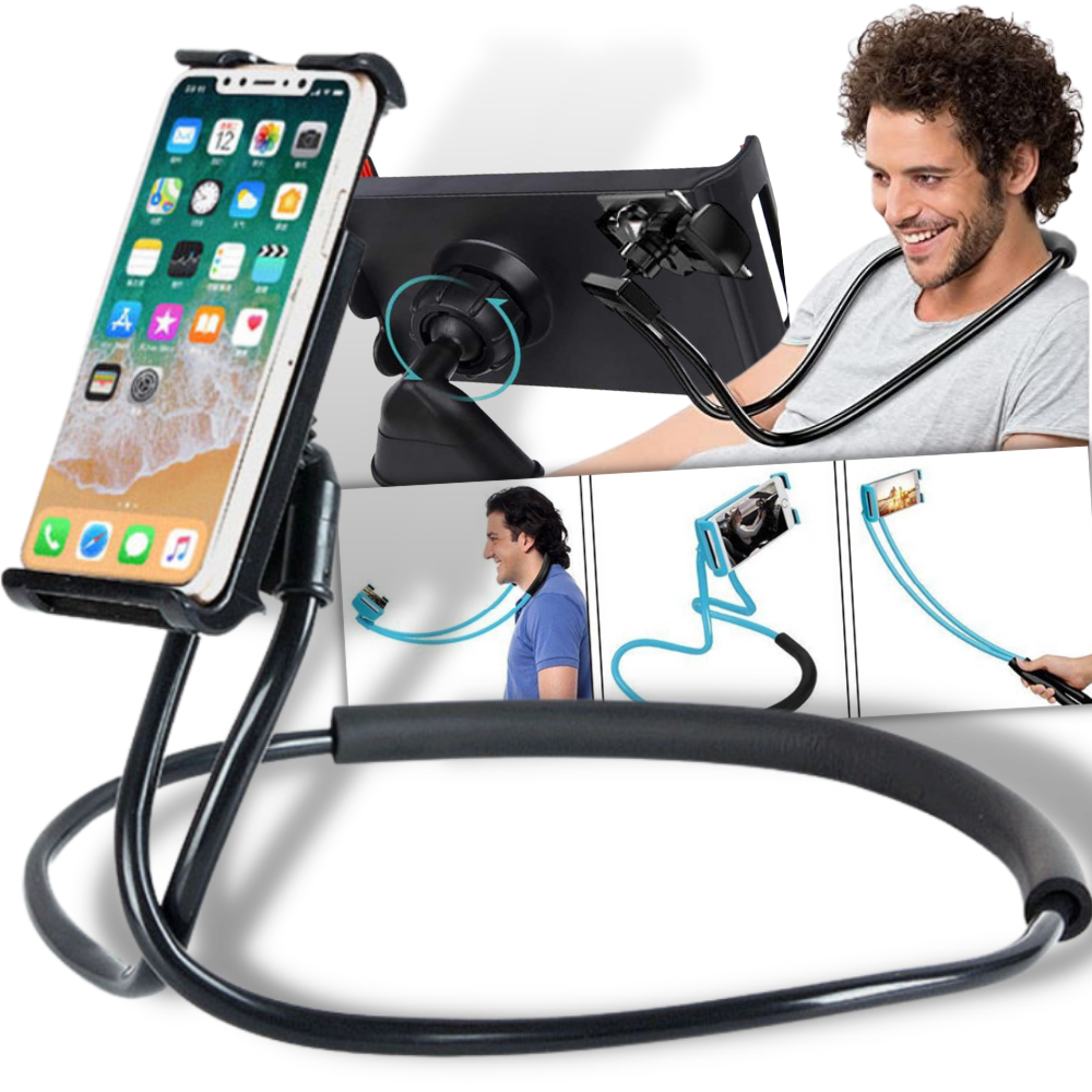Hands-Free Phone Holder Neck Stand -