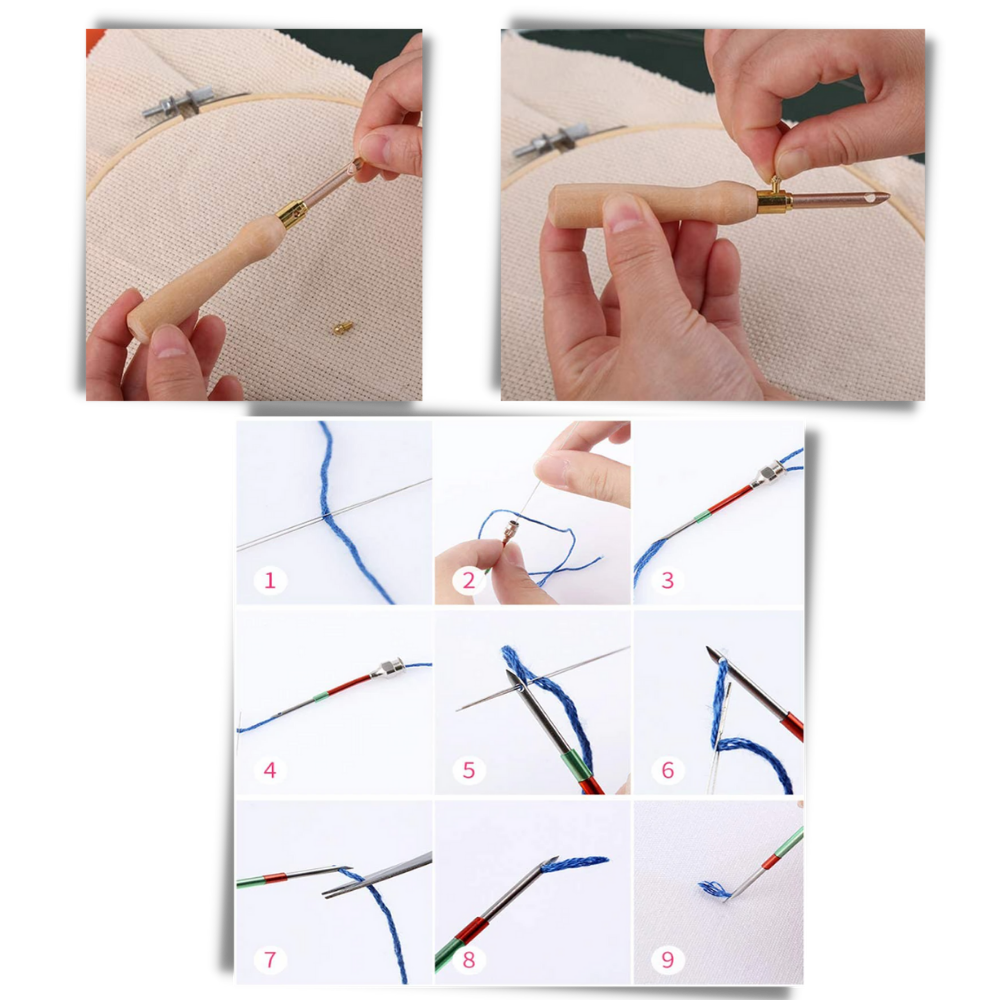 Embroidery Punch Needle Tool Kit