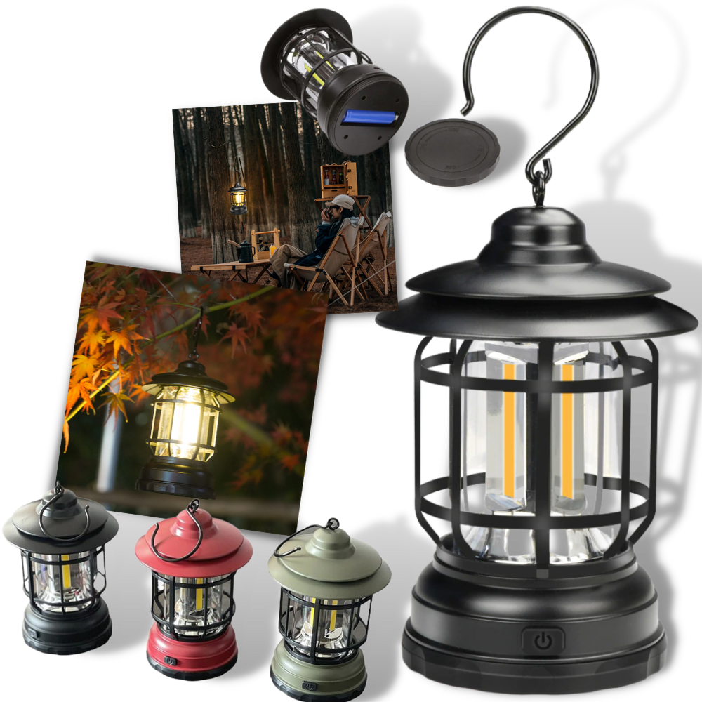 Retro LED Camping Lantern -