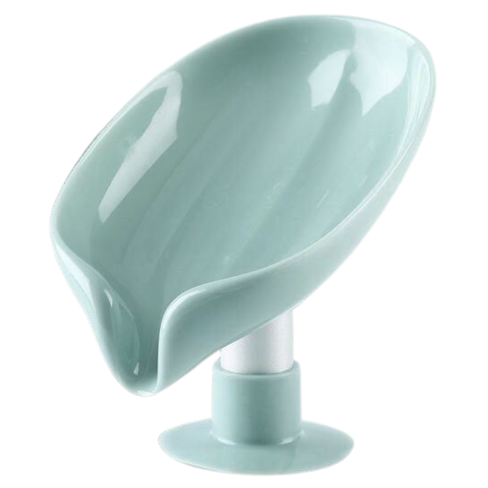 Leaf-Shaped Soap Holder with Drain