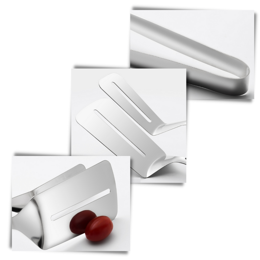 Stainless Steel Spatula and Tongs