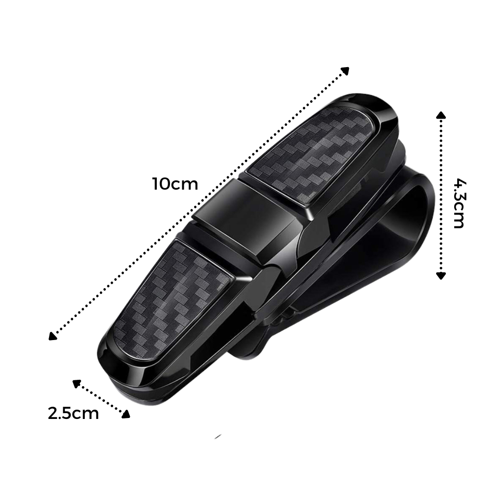 CARIZO Car Sun Visor Glasses Case Holder Clip, Organizer Mount Compatible  with All Vehicles, Sunglass Holder with Card Clip for Car Sun Visor, Eye