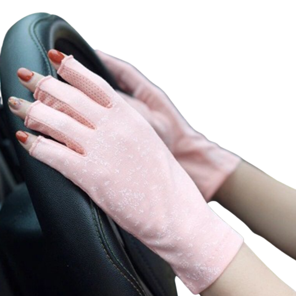 Stylish UV-Protective Cotton Gloves