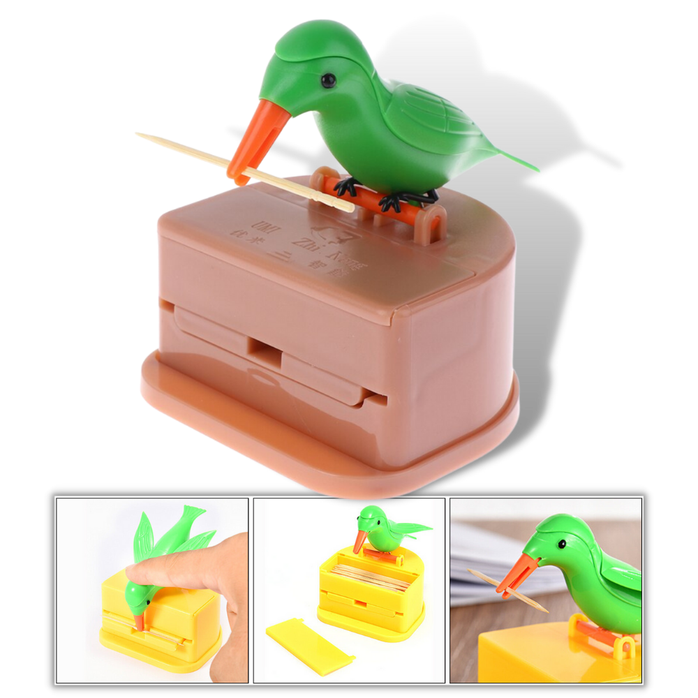 Bird Toothpick Dispenser Box -