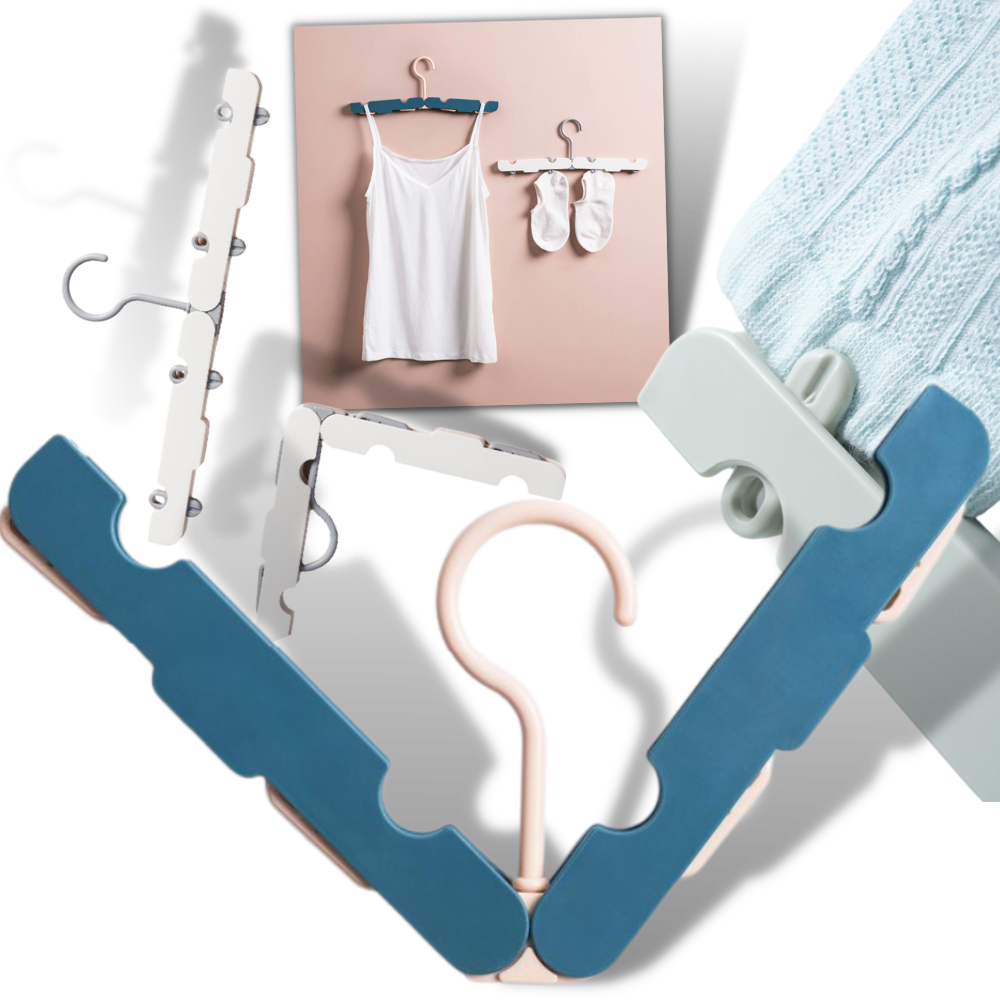 2-Pack Portable Clothes Hangers - Ozerty