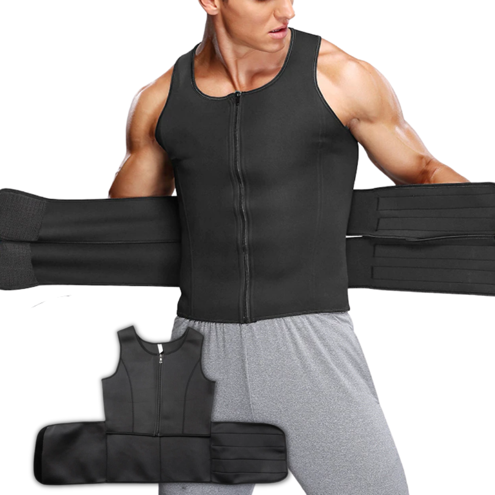 Men s Fitness Sauna Vest Multifunctional Men s Waist Trainer Men Body Slimming Fitness Vest