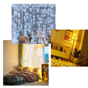 String Curtain of Fairy Lights with Remote Control