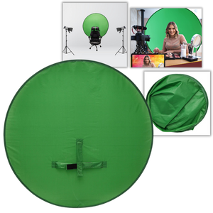 Collapsible Green Screen for Chair -