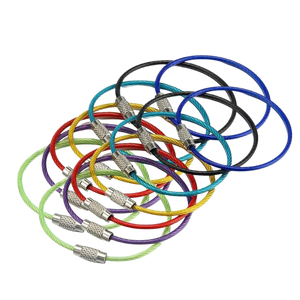 Pack of Flexible Wire Keychains