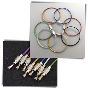 Pack of Flexible Wire Keychains