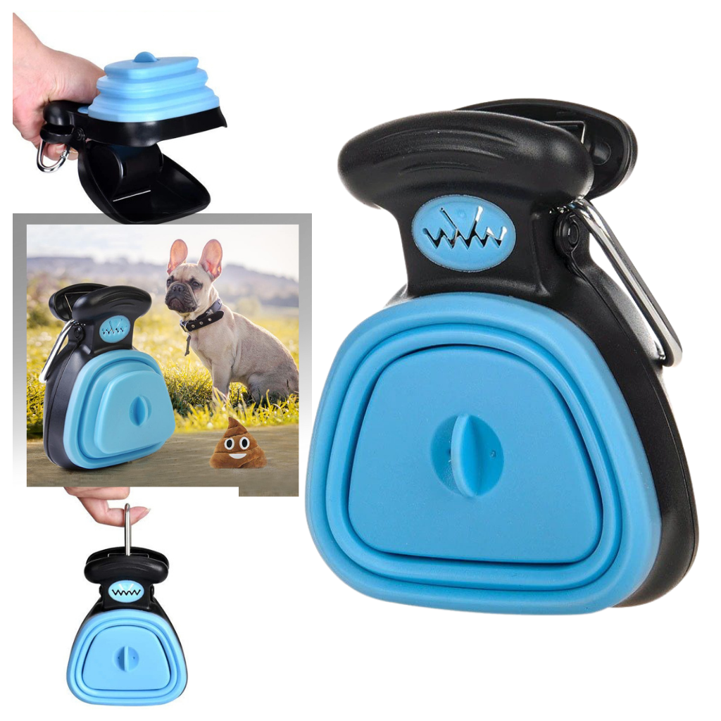 Foldable dog poop scoop with bag dispenser - Ozerty