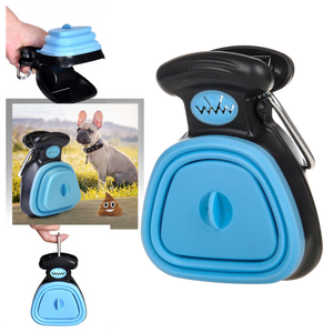 Foldable dog poop scoop with bag dispenser - Ozerty
