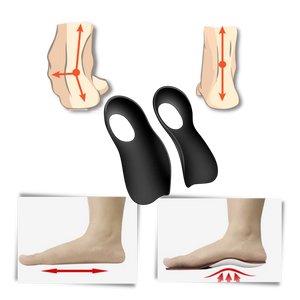 Orthopedic insoles for flat feet