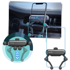 Gravity car phone holder
