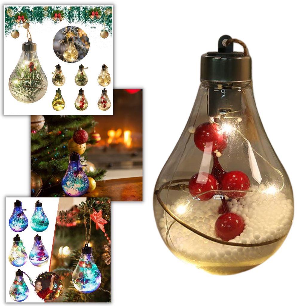 LED Transparent Christmas Ball Lightbulb -