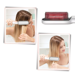 Electric Ceramic Brush Hair Straightener