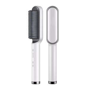Electric Ceramic Brush Hair Straightener