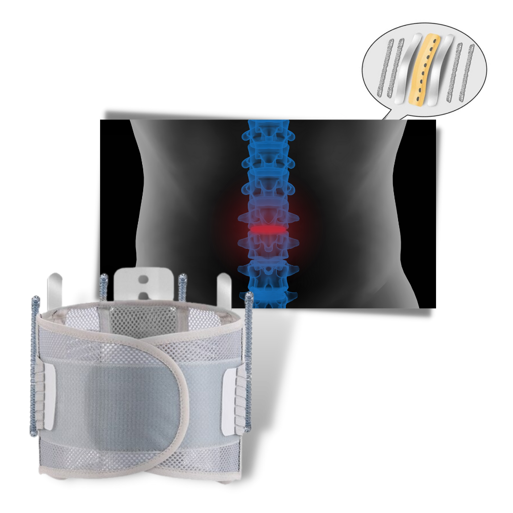 Orthopedic lumbar support belt
