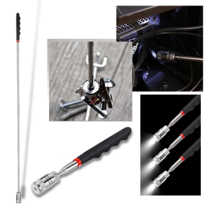 Retractable Magnetic Pickup Tool with LED -