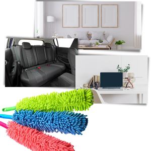Microfiber flexible cleaning duster