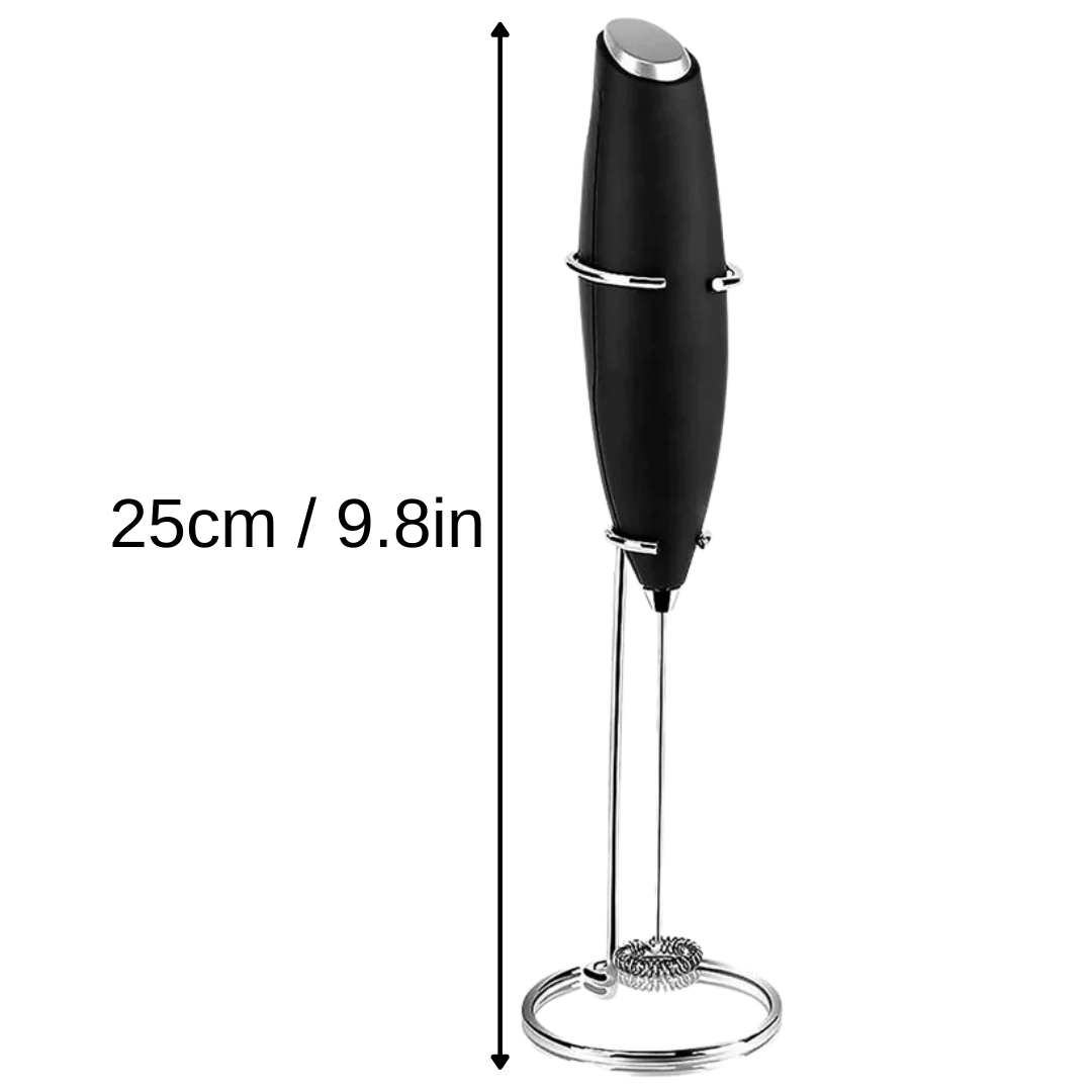 Electric Handheld Milk Frother with holder