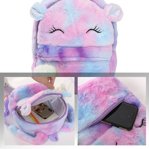 Plush Unicorn Girl’s Backpack