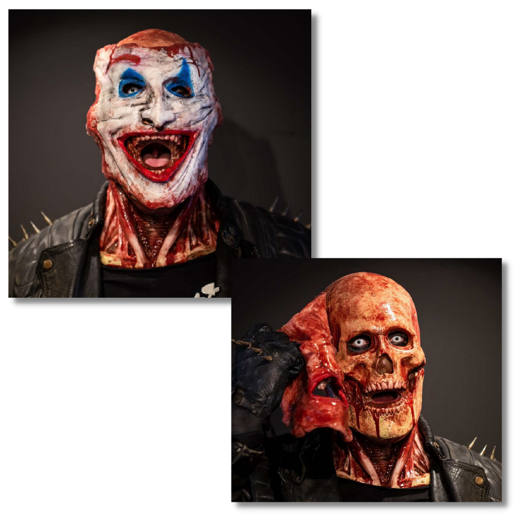 Realistic Halloween Horror Double Mask