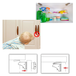 Pack of 4 Child Safety Magnetic Cabinet Locks