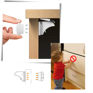 Pack of 4 Child Safety Magnetic Cabinet Locks