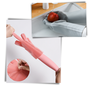 Multi-Purpose Silicone Washing-Up Gloves