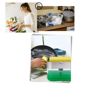 Detergent Dispenser With Sponge Holder
