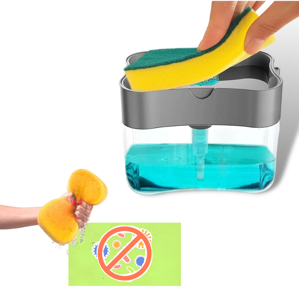 Detergent Dispenser With Sponge Holder